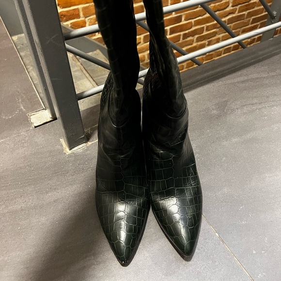 Toral crocodile dark green boots - Picture 6 of 6